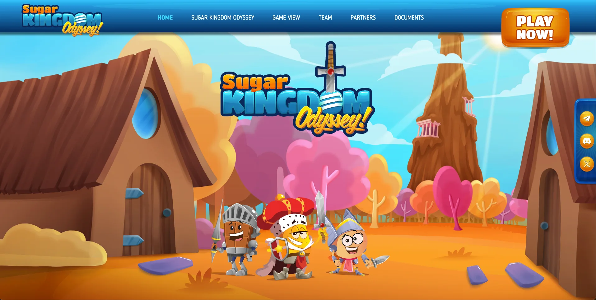Sugar Kingdom Odyssey Landing Page